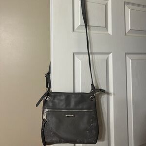 Rosetti Charcoal Textured Shoulder Bag